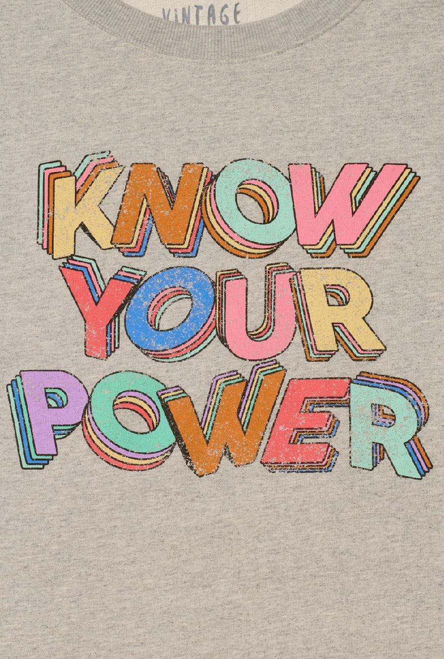 Pullover “Know your power”