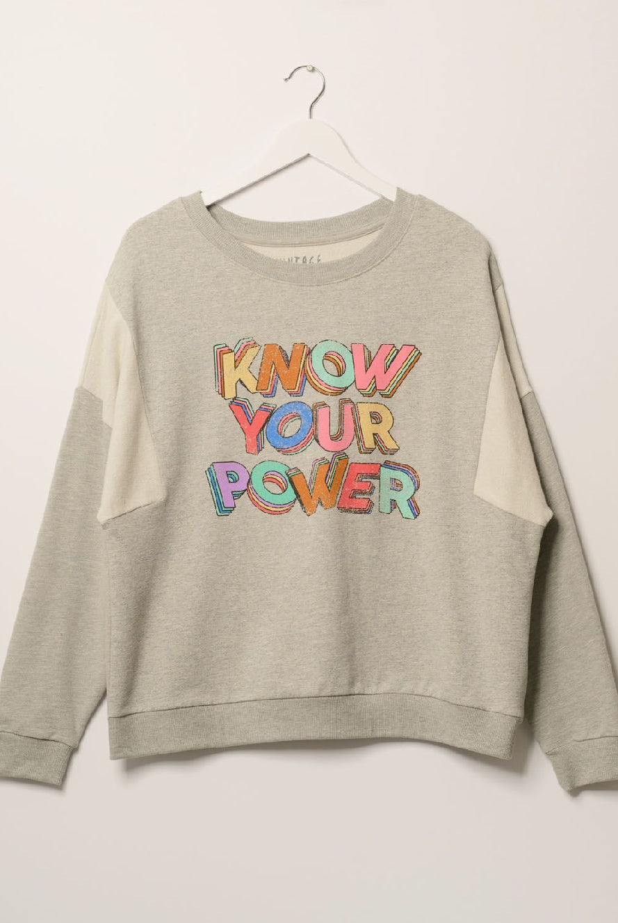 Pullover “Know your power”