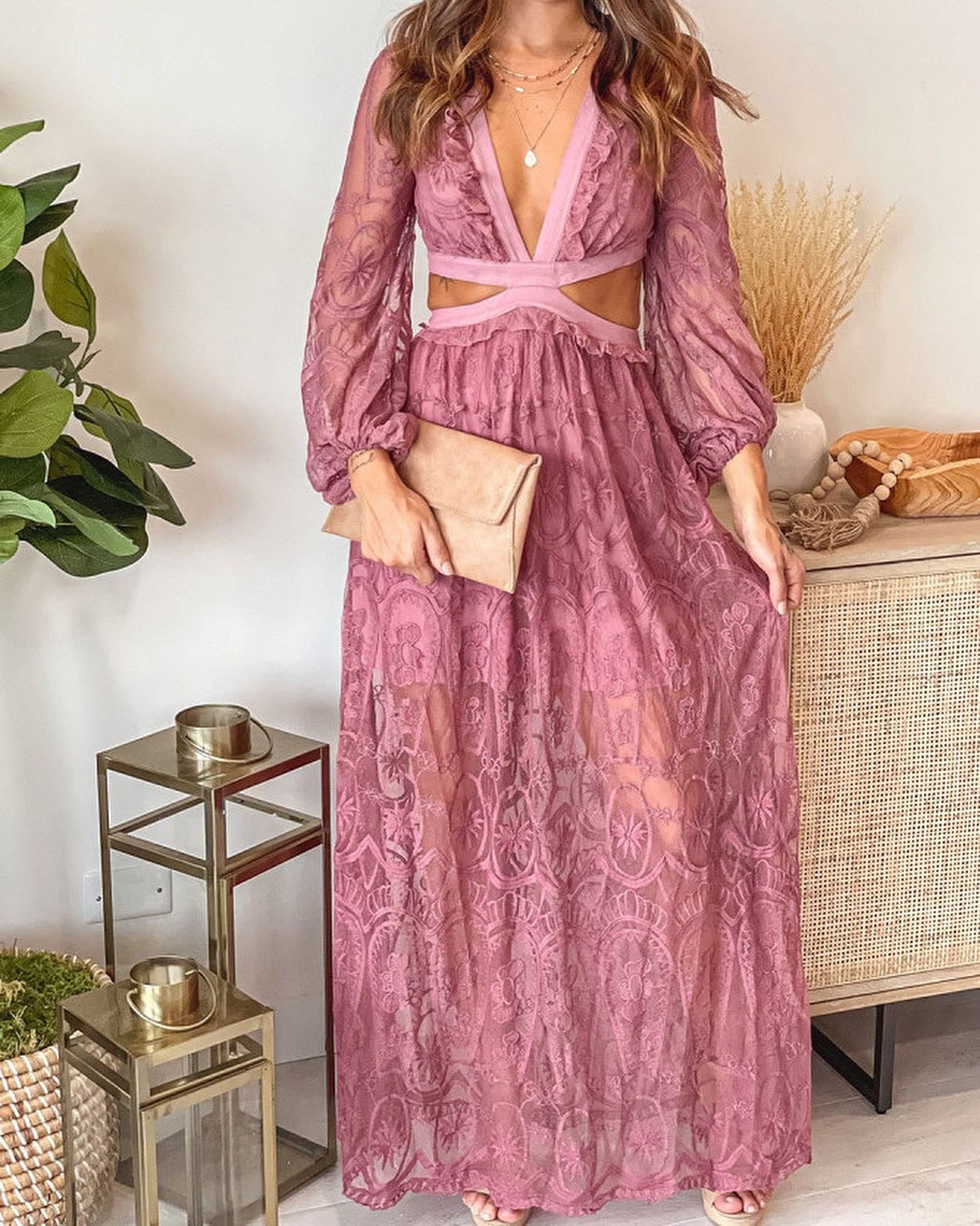 Maxi vestido boho chic